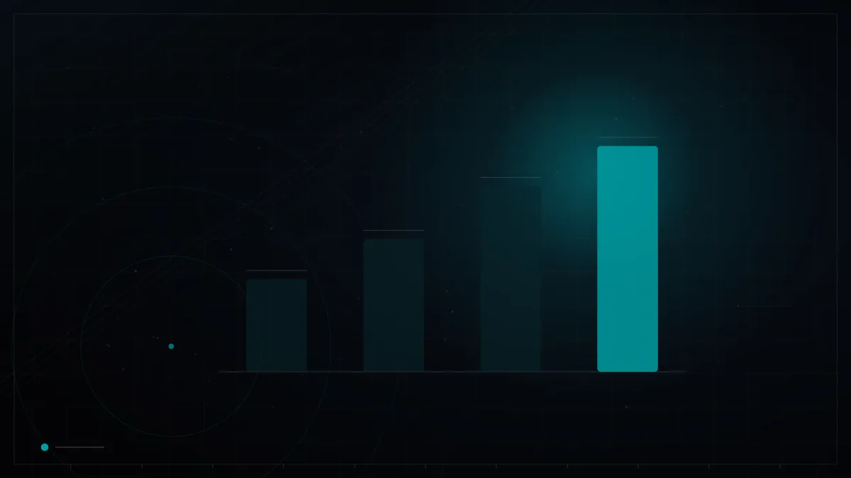 Dark branded bar chart with one highlighted metric – B2B Marketing for Construction and Contracting Companies