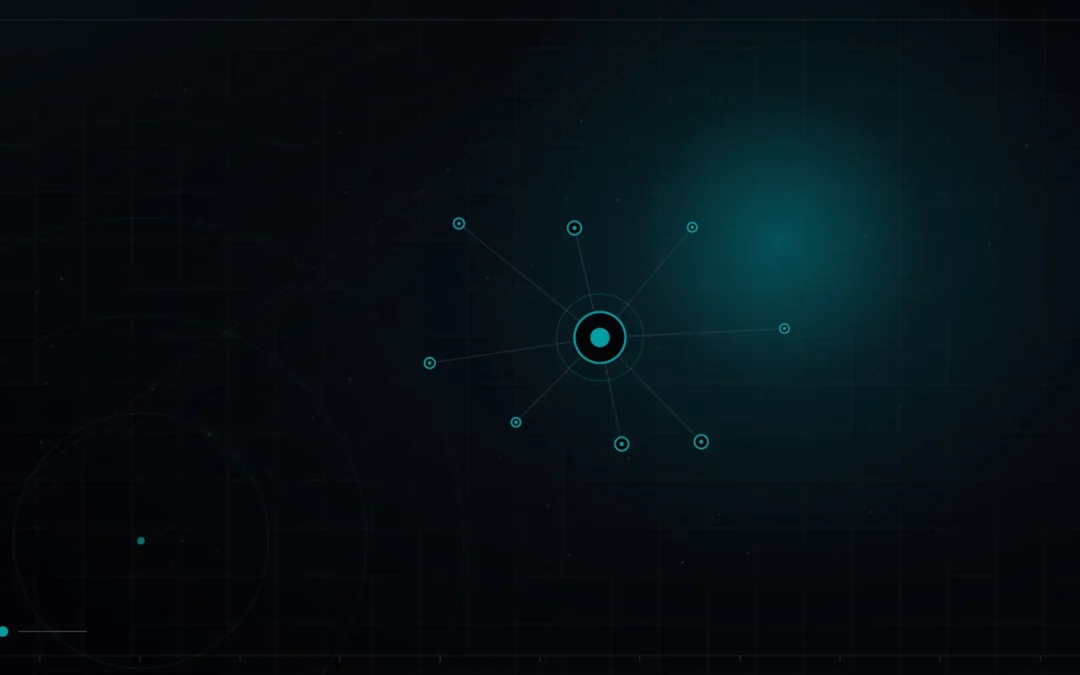 Network of connected nodes around a central hub – E-E-A-T