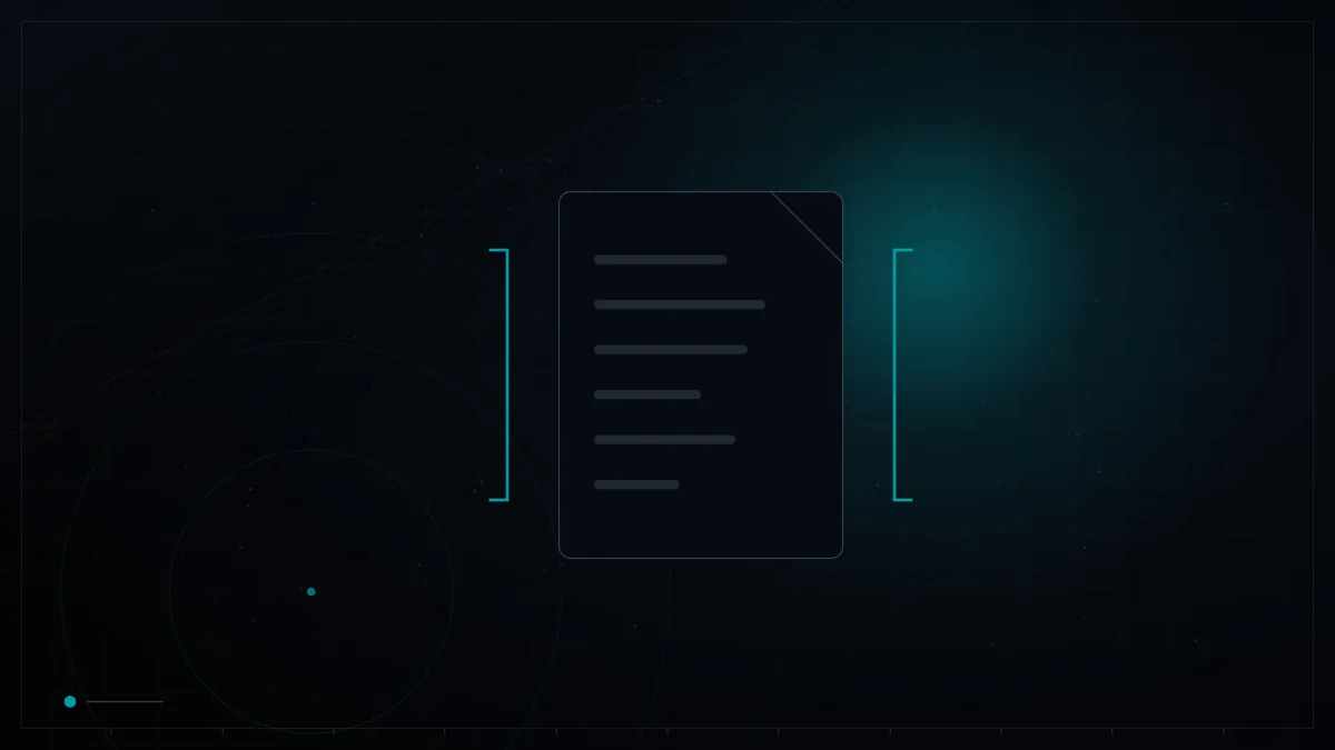 Structured document framed by code brackets – E-E-A-T