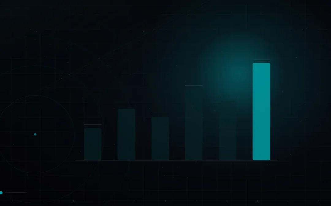 Dark branded bar chart with one highlighted metric – Google Ads Cost in Qatar