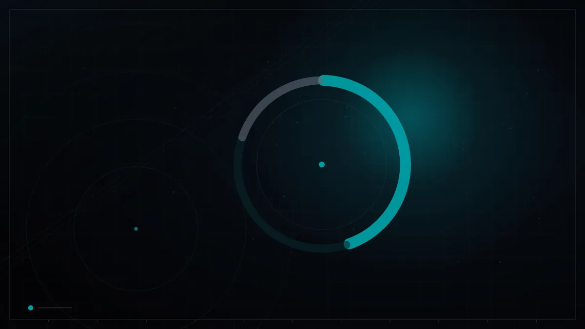 Donut chart splitting a budget into glowing segments – Google Ads Cost in Qatar