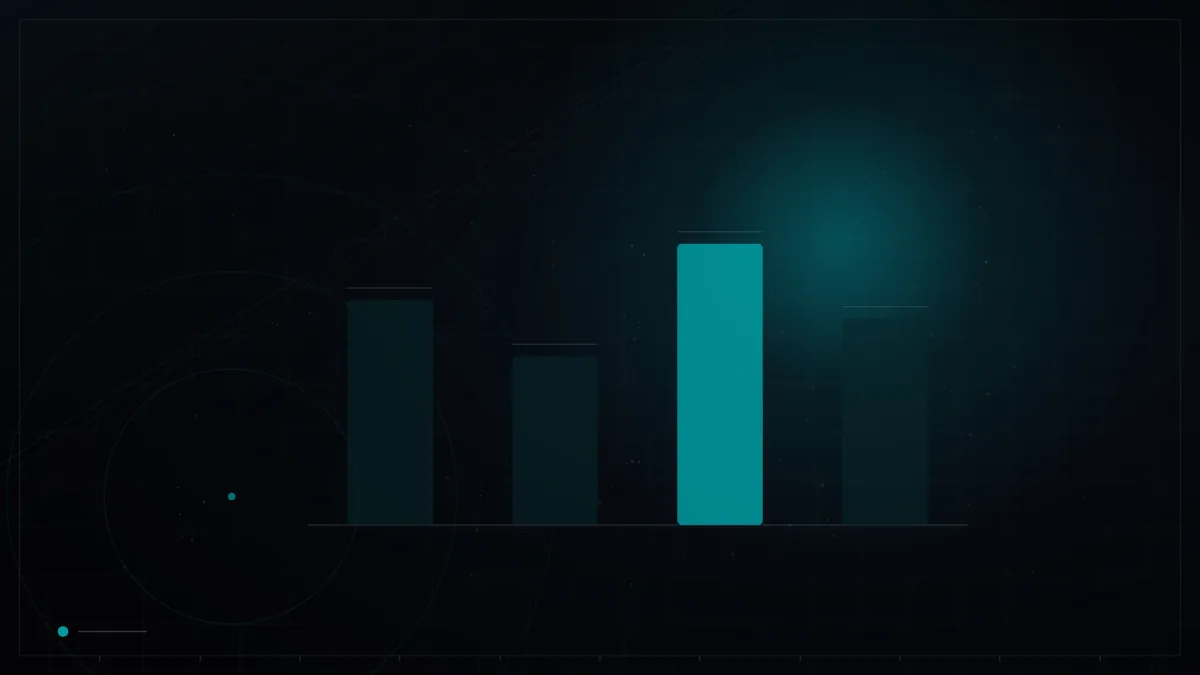 Dark branded bar chart with one highlighted metric – Google Ads vs Meta Ads