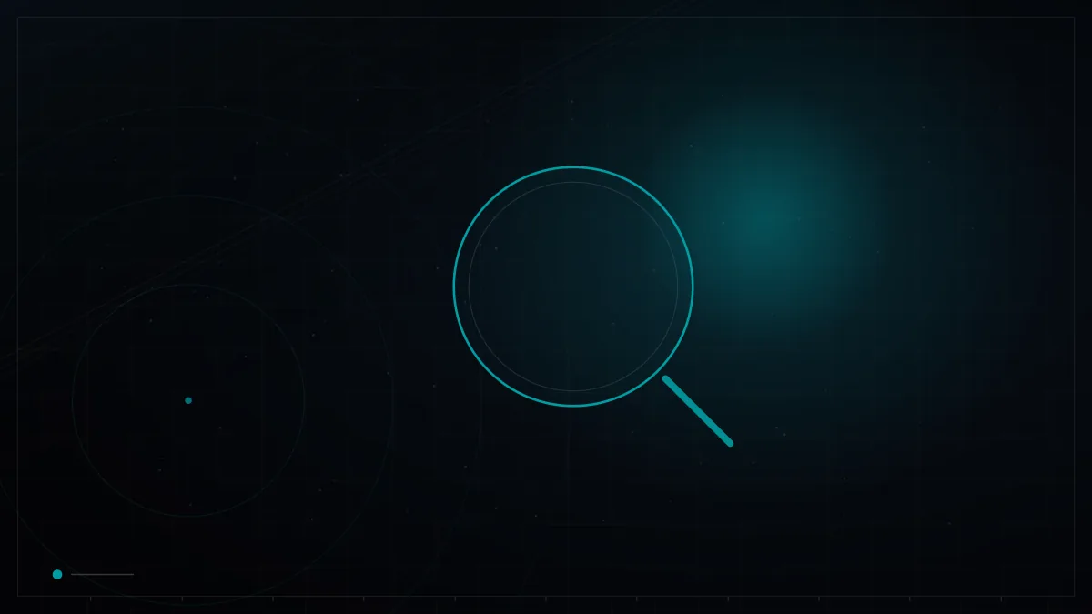 Glowing magnifying glass motif symbolizing search analysis – Google Business Profile Optimization for Qatar Businesses