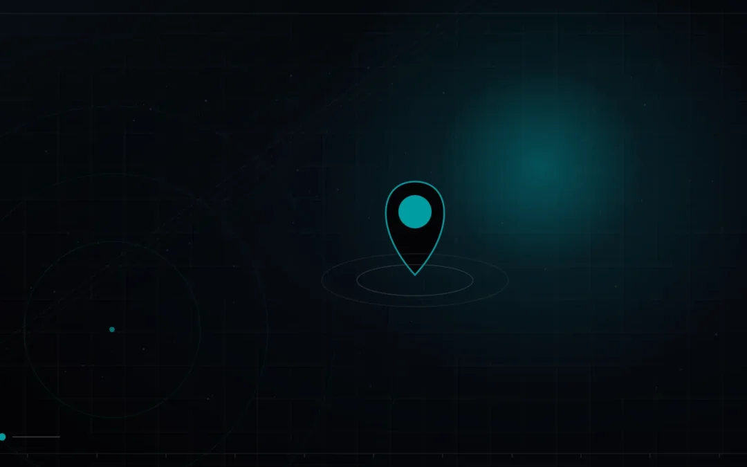 Location pin with radar rings marking a local market – Healthcare and Clinic Marketing in Qatar