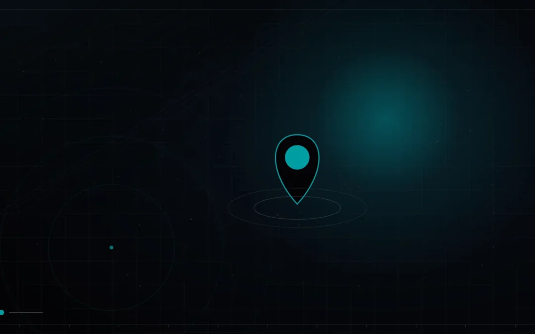 Location pin with radar rings marking a local market – Home Services Marketing in Doha