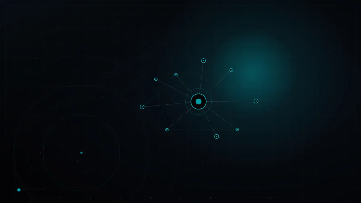 Network of connected nodes around a central hub – Instagram Marketing for Qatar Businesses
