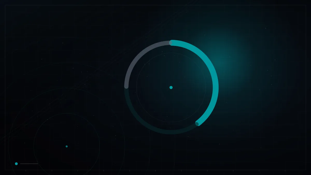 Donut chart splitting a budget into glowing segments – Your First Looker Studio Dashboard