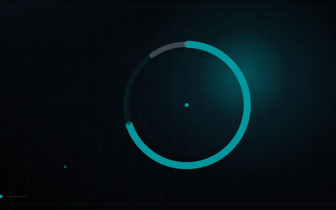 Donut chart splitting a budget into glowing segments – Marketing Budget Allocation
