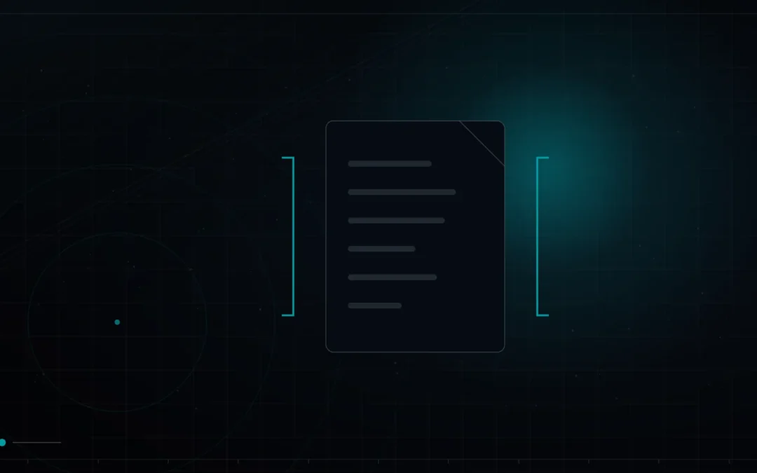 Structured document framed by code brackets – On-Page SEO in 2026