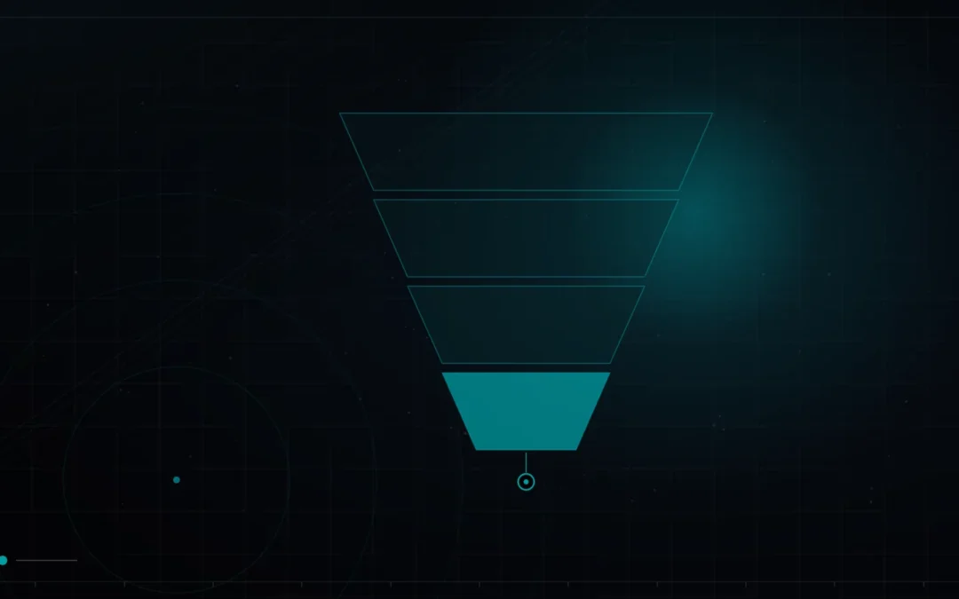 Conversion funnel narrowing through stages toward a conversion point – Landing Pages That Convert Paid Traffic (Teardown Included)