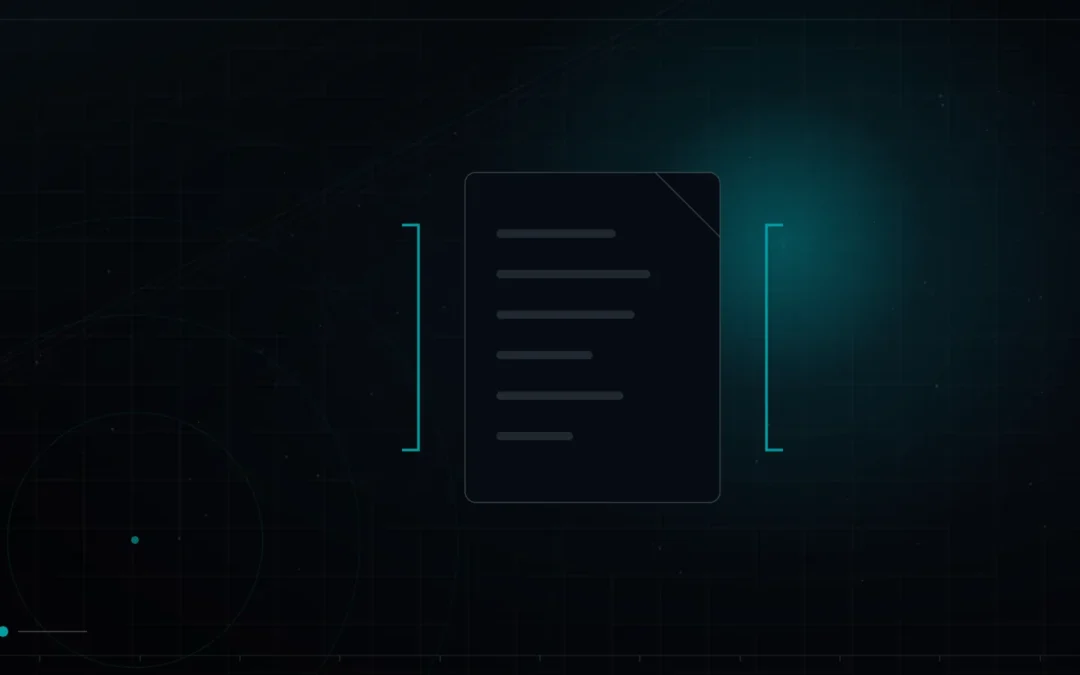 Structured document framed by code brackets – Prompt Engineering for Marketers