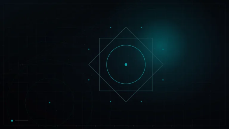 Eight-point geometric star pattern in Gulf-inspired line work – Qatar National Day Campaigns