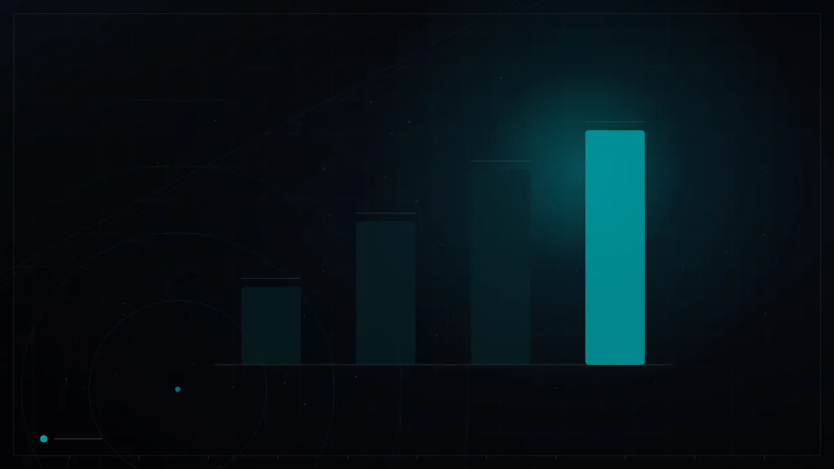 Dark branded bar chart with one highlighted metric – TikTok Ads in the Gulf