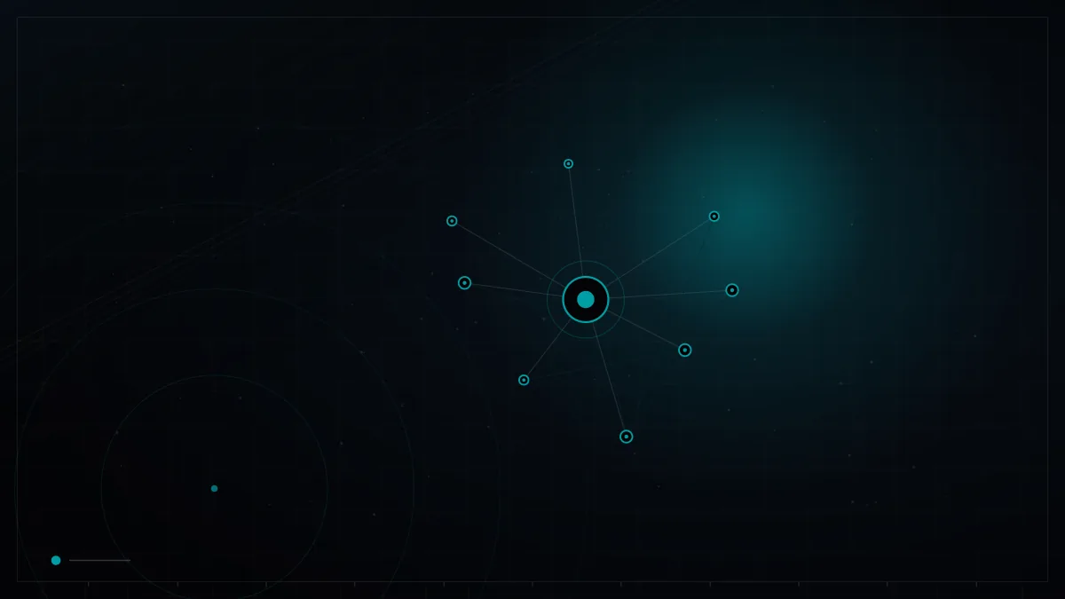 Network of connected nodes around a central hub – TikTok Organic for Gulf Brands
