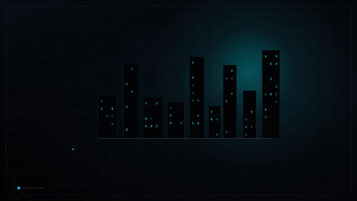 City skyline with lit windows at night – Travel Agency Marketing in the Gulf