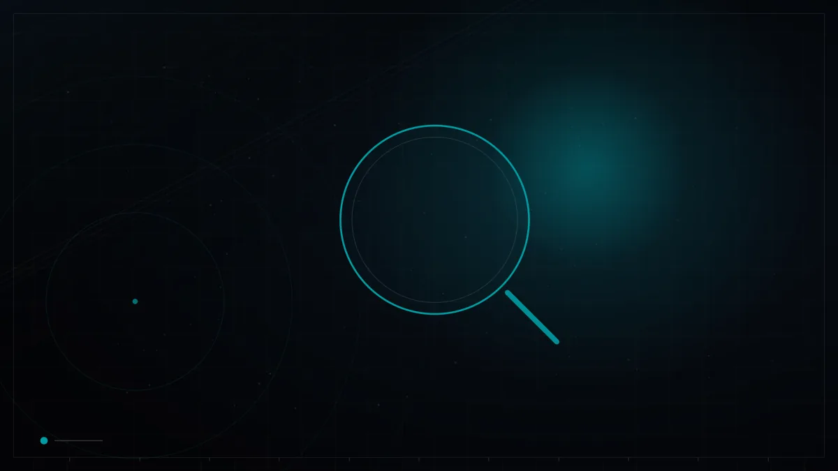 Glowing magnifying glass motif symbolizing search analysis – Zero-Click Search